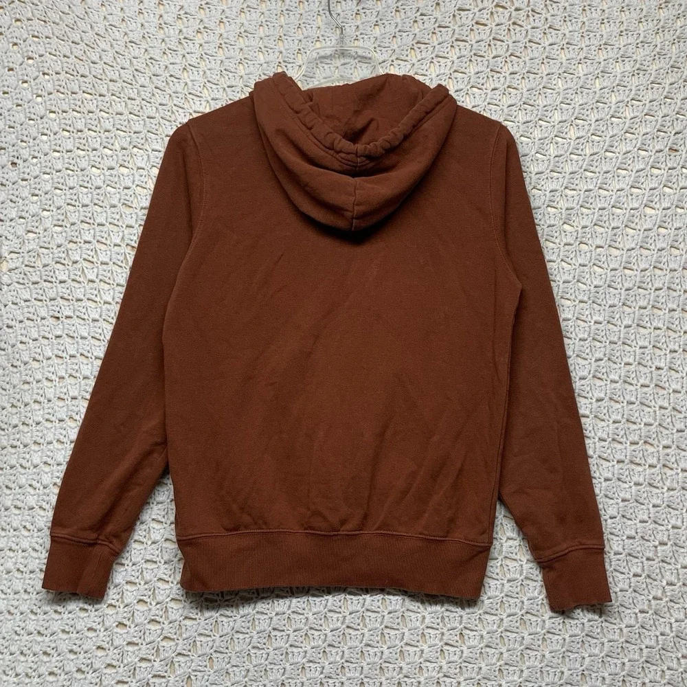 The North‎ Face Hoodie Sweater Mens S Brown  Graphic Fleece Pullover Hiking